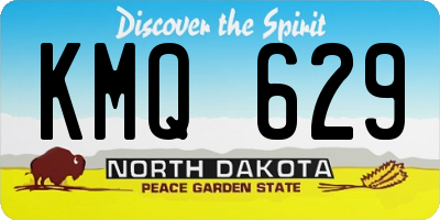 ND license plate KMQ629