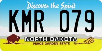 ND license plate KMR079