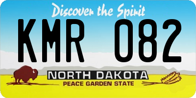 ND license plate KMR082