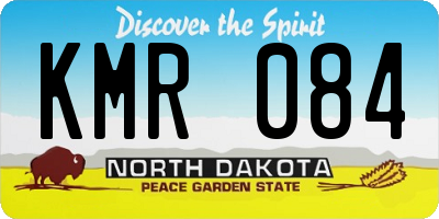 ND license plate KMR084