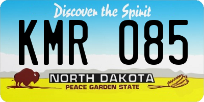 ND license plate KMR085
