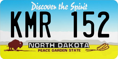 ND license plate KMR152