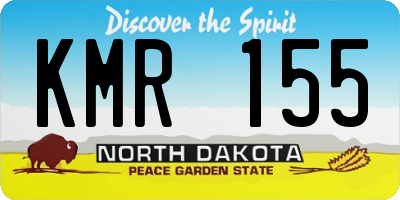 ND license plate KMR155