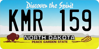 ND license plate KMR159