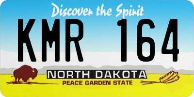 ND license plate KMR164