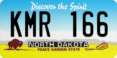 ND license plate KMR166