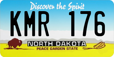 ND license plate KMR176