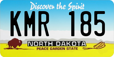 ND license plate KMR185
