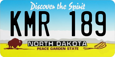 ND license plate KMR189
