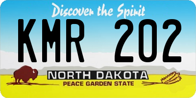 ND license plate KMR202