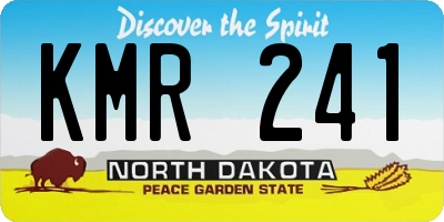 ND license plate KMR241