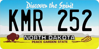 ND license plate KMR252