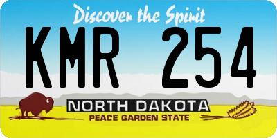 ND license plate KMR254