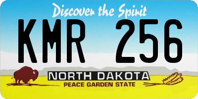 ND license plate KMR256