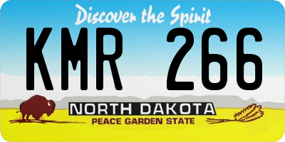 ND license plate KMR266