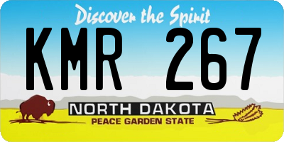ND license plate KMR267