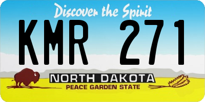 ND license plate KMR271