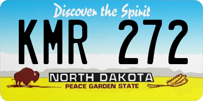 ND license plate KMR272
