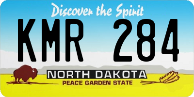 ND license plate KMR284