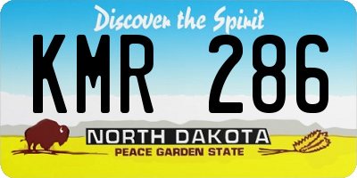 ND license plate KMR286