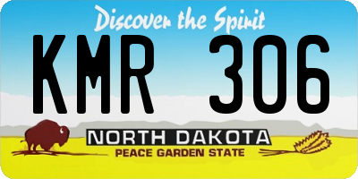 ND license plate KMR306