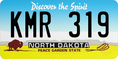 ND license plate KMR319