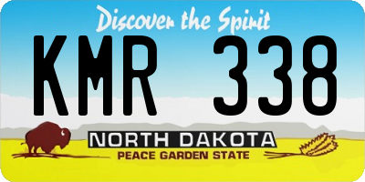 ND license plate KMR338