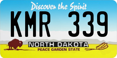 ND license plate KMR339