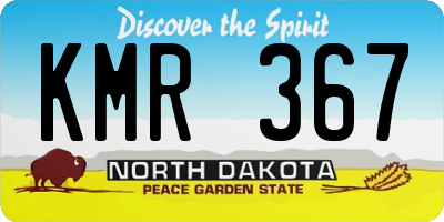 ND license plate KMR367
