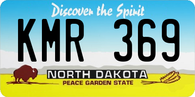 ND license plate KMR369