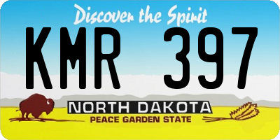 ND license plate KMR397