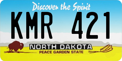 ND license plate KMR421