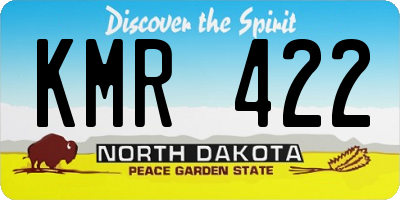 ND license plate KMR422