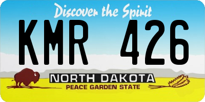 ND license plate KMR426
