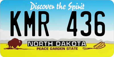 ND license plate KMR436