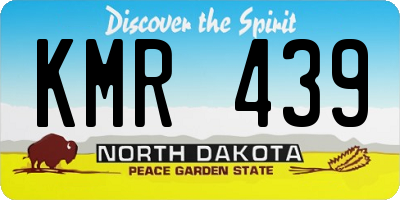 ND license plate KMR439