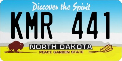 ND license plate KMR441