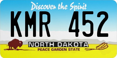 ND license plate KMR452