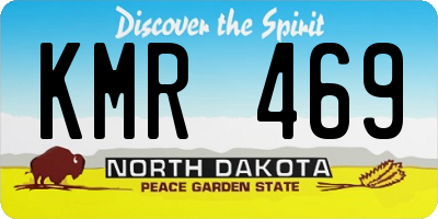 ND license plate KMR469
