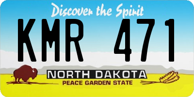 ND license plate KMR471