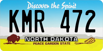 ND license plate KMR472