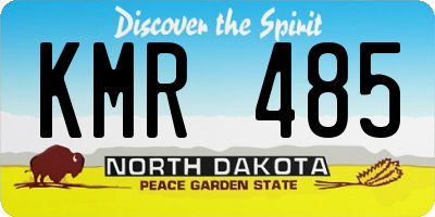 ND license plate KMR485