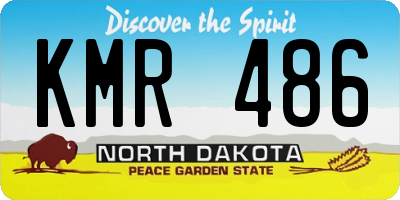 ND license plate KMR486