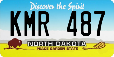 ND license plate KMR487