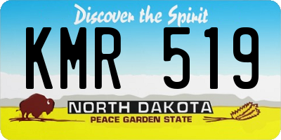 ND license plate KMR519