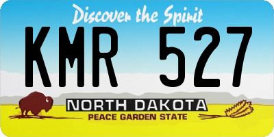 ND license plate KMR527