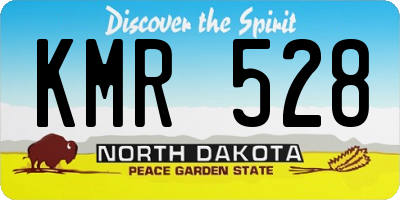 ND license plate KMR528