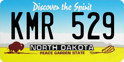 ND license plate KMR529
