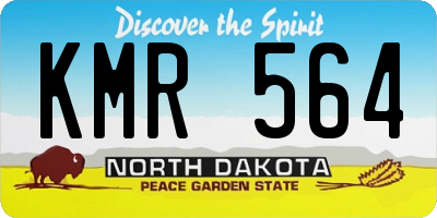 ND license plate KMR564