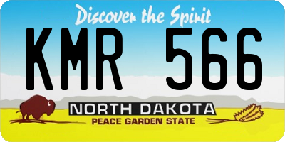 ND license plate KMR566